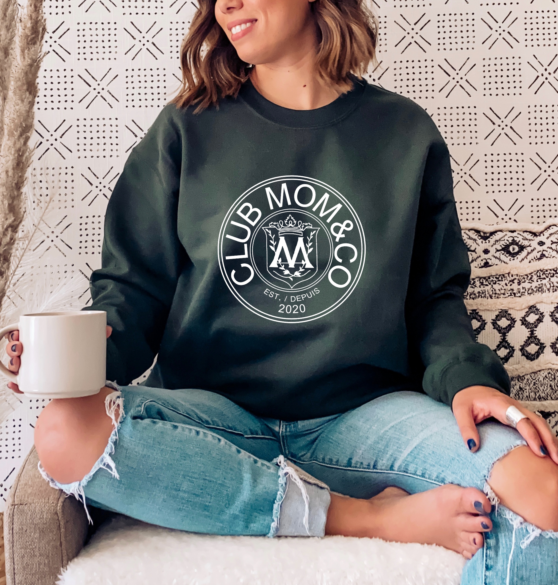 CLUB MOM CO Women s Customizable Sweatshirt